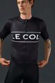 LE COL Tricou de ciclism cu mânecă scurtă - SPORT LOGO - negru/alb