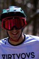 LIMAR Ochelari de ciclism - ROC MTB - verde/roșu