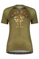 MALOJA Tricou de ciclism cu mânecă scurtă - GANESM. 1/2 LADY - verde