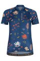 MALOJA Tricou de ciclism cu mânecă scurtă - GANESM. AOP 1/2 LADY - albastru