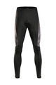 MONTON Pantaloni de ciclism lungi fără bretele - DAWN SUMMER - negru/gri