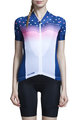 MONTON Tricou de ciclism cu mânecă scurtă - STARRY LANES LADY - alb/albastru