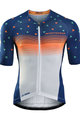 MONTON Tricou de ciclism cu mânecă scurtă - STARRY LANES  - portocaliu/alb/albastru