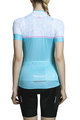 MONTON Tricou de ciclism cu mânecă scurtă - YULO LADY - alb/albastru deschis