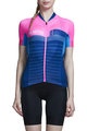 MONTON Tricou de ciclism cu mânecă scurtă - PIONEER LADY - albastru/roz