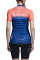 MONTON Tricou de ciclism cu mânecă scurtă - PIONEER LADY - albastru/portocaliu