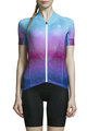 MONTON Tricou de ciclism cu mânecă scurtă - COLORFUL MIST LADY - albastru/roz