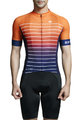 MONTON Tricou de ciclism cu mânecă scurtă - SUNGLOW - portocaliu/albastru