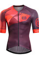 MONTON Tricou de ciclism cu mânecă scurtă - VITALITY - bordo/roșu