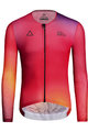 MONTON Tricou de ciclism cu mânecă lungă de vară - FIRE SUMMER - roșu