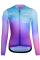 MONTON Tricou de ciclism cu mânecă lungă de vară - CANDYCOLOR LADY SMR - albastru/mov