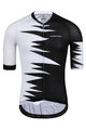 MONTON Tricou de ciclism cu mânecă scurtă - ROAR - alb/negru