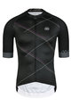 MONTON Tricou de ciclism cu mânecă scurtă - CHECKER - negru