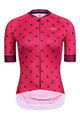 MONTON Tricou de ciclism cu mânecă scurtă - LADYBUG LADY - roșu/roz