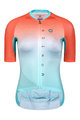 MONTON Tricou de ciclism cu mânecă scurtă - NEON LADY - portocaliu/verde
