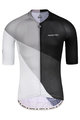 MONTON Tricou de ciclism cu mânecă scurtă - CRACK - alb/negru