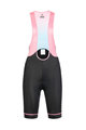 MONTON Pantaloni scurți de ciclism cu bretele - COLOURWING LADY - negru/roz