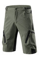 MONTON Pantaloni scurți de ciclism fără bretele - SPORTY MTB - verde