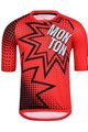 MONTON Tricou de ciclism cu mânecă scurtă - POW MTB - roșu