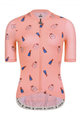MONTON Tricou de ciclism cu mânecă scurtă - FUNNY LADY - roz