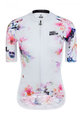 MONTON Tricou de ciclism cu mânecă scurtă - INKFLOWER LADY - alb