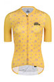 MONTON Tricou de ciclism cu mânecă scurtă - PURPLEFLORAL YELLOW - galben