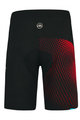 MONTON Pantaloni scurți de ciclism fără bretele - POW MTB - negru/roșu