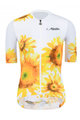 MONTON Tricou de ciclism cu mânecă scurtă - SUNFLOWER LADY - alb/galben