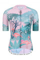 MONTON Tricou de ciclism cu mânecă scurtă - FLAMINGO LADY - roz/alb