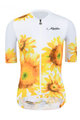 MONTON Tricoul și pantaloni scurți de ciclism - SUNFLOWER LADY - negru/galben/alb