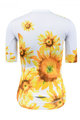 MONTON Tricoul și pantaloni scurți de ciclism - SUNFLOWER LADY - negru/galben/alb