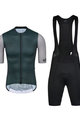 MONTON Tricoul și pantaloni scurți de ciclism - CHECHEN - verde/negru
