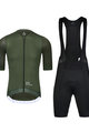 MONTON Tricoul și pantaloni scurți de ciclism - TRAVELER MAX - negru/verde