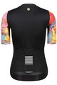 MONTON Tricou de ciclism cu mânecă scurtă - SKULL RAINBOW LADY - multicolor/negru