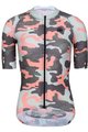 MONTON Tricou de ciclism cu mânecă scurtă - PRO CAMOUSHIELD LADY - roz/verde/gri