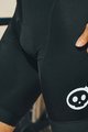 MONTON Pantaloni scurți de ciclism cu bretele - SKULL - negru