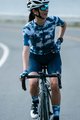 MONTON Pantaloni scurți de ciclism cu bretele - SKULL LADY - albastru