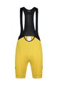 MONTON Pantaloni scurți de ciclism cu bretele - SKULL LADY - galben