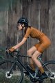 MONTON Pantaloni scurți de ciclism cu bretele - SKULL LADY - maro