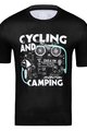 MONTON Tricou de ciclism cu mânecă scurtă - CAMPING - negru