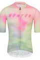 MONTON Tricou de ciclism cu mânecă scurtă - MORNINGGLOW - verde deschis/mov/roz