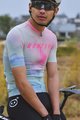 MONTON Tricou de ciclism cu mânecă scurtă - MORNINGGLOW - verde deschis/mov/roz