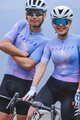 MONTON Tricou de ciclism cu mânecă scurtă - EVENINGGLOW - roz/mov