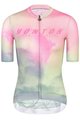 MONTON Tricou de ciclism cu mânecă scurtă - MORNINGGLOW LADY - verde deschis/roz/mov