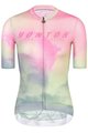 MONTON Tricou de ciclism cu mânecă scurtă - MORNINGGLOW LADY - verde deschis/roz/mov