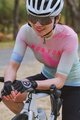 MONTON Tricou de ciclism cu mânecă scurtă - MORNINGGLOW LADY - verde deschis/roz/mov