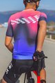 MONTON Tricou de ciclism cu mânecă scurtă - CARDIN - roz/negru/mov