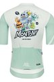 MONTON Tricou de ciclism cu mânecă scurtă - FUNNYBUGS - albastru deschis/alb
