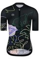 MONTON Tricou de ciclism cu mânecă scurtă - JUNGLELEAF LADY - negru/multicolor