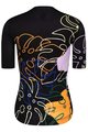 MONTON Tricou de ciclism cu mânecă scurtă - JUNGLELEAF LADY - negru/multicolor
